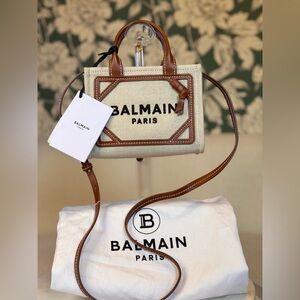 Balmain Paris Authentic B Army Shopper Mini Tote NWT and Dustbag